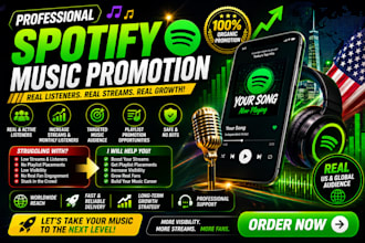 run sportify music promotion, increase sportify audience, music track promotion