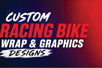 design racing bike wrap, motorcycle graphics, dirt bike decals and motocross kit