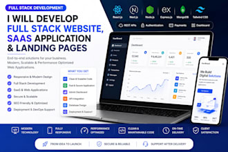 develop a modern saas web application