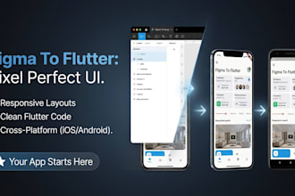 convert figma to flutter with responsive and clean UI