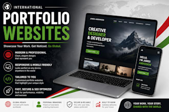 create a custom portfolio website tailored to your needs