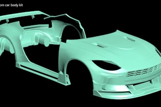 3d scan, car body kit, custom widebody kit, bumper stl, fender, spoiler printing