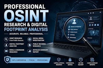 perform osint research and digital footprint investigation