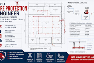 fire protection engineer sprinkler systems water supply analysis calculations