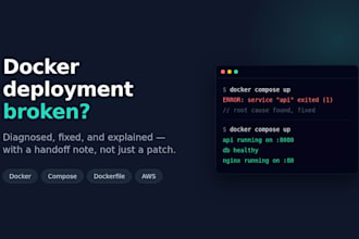 fix your docker, docker compose, or container deployment issue