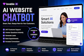 build a custom ai website chatbot using lovable ai