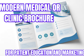 design a modern medical or clinic brochure for patient education and marketing
