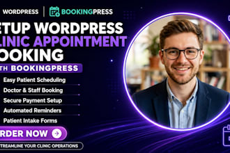 setup wordpress clinic appointment booking with bookingpress