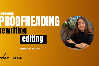 proofread, edit, and rewrite your content professionally