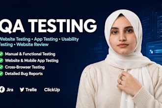 do QA testing, usability testing and website review for you
