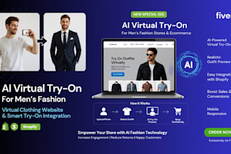 create an ai clothing virtual try on website