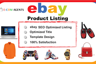 do ebay listing, ebay product listing, ebay lister, ebay product upload
