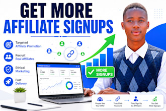 do affiliate link promotion, affiliate recruitment to get more affiliate signups