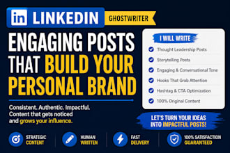 be your linkedin ghostwriter for business posts and articles