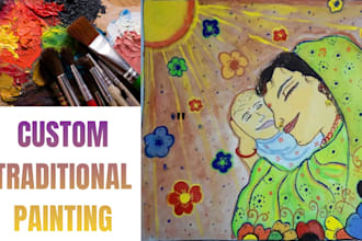 create custom handmade painting and unique illustrations