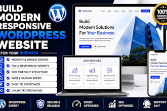 design a SEO friendly wordpress website for your small business