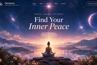 build wix spiritual website meditation coach website holistic healing website