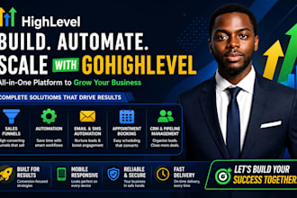 gohighlevel landing page, ghl website design, automation, sales funnel