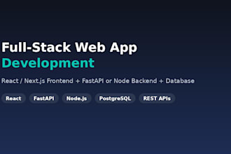 build a full stack web application with react and fastapi