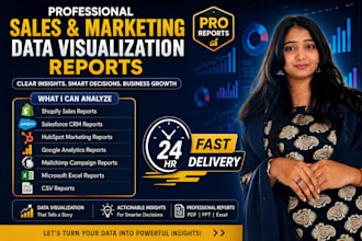 create professional sales and marketing data visualization reports