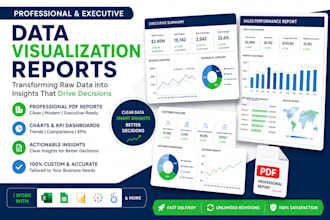 create professional sales and marketing data visualization reports