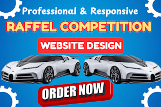 design raffle website giveaway website competition website raffle ticket website