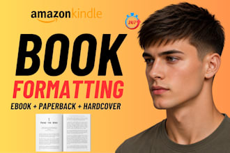 amazon kdp book formatting, paperback and kindle ebook formatting