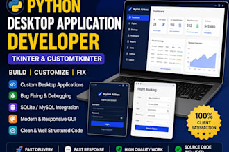 build python gui using tkinter and customtkinter