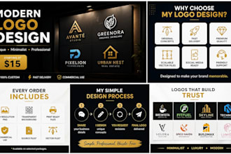 design minimalist mordern logo business custom brand identity