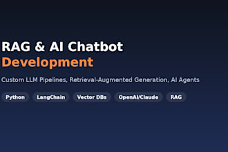 build a rag based ai chatbot using llms