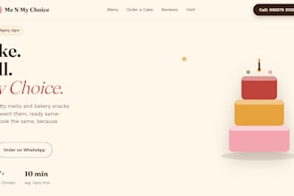 build a small business website with order form and lead dashboard