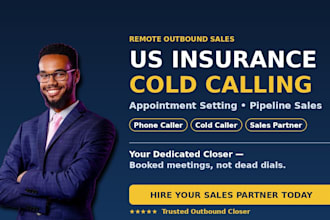 do US insurance pipeline sales cold calling appointment setting call