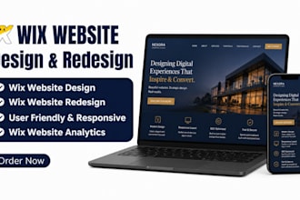 build wix website design, wix website redesign, wix business website design