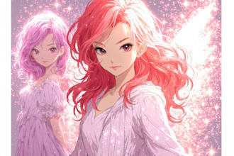 do a character in manga style