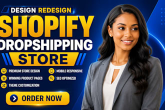 design a shopify clothing store, fashion store and clothing brand website