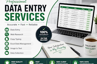 do data entry, web research, copy typing and virtual assistant tasks