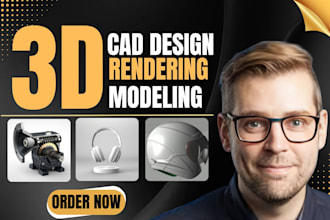 create 3d product design, 3d cad modeling and realistic product rendering