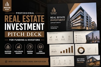 create real estate and property investment pitch deck for funding and investors