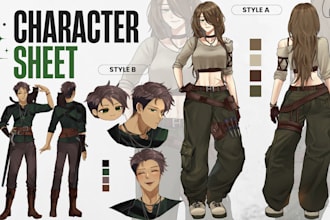 draw a character sheet art