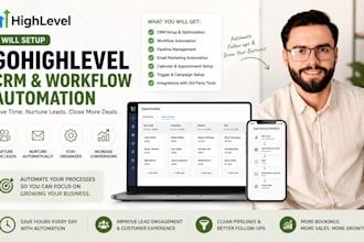 setup gohighlevel CRM workflow automation email marketing and pipeline