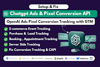 setup or fix openai ads pixel chatgpt ads conversion tracking with GTM ga4