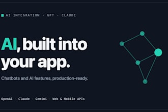 integrate ai chatbots and gpt features into your website or app