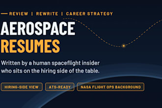review and rewrite your aerospace or engineering resume