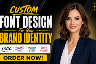 design a custom font typography typeface in ttf otf svg woff format