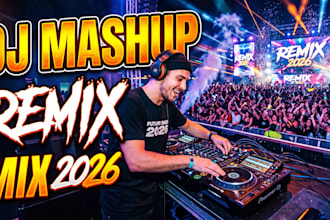 mix, remix your favorite songs into a seamless dj mashup for parties, weddings