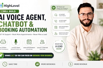 build gohighlevel ai voice agent chatbot and booking automation