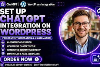 setup chatgpt integration on wordpress site for content generation