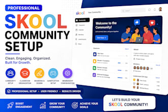 create and set up your skool community professionally