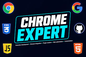develop custom chrome extension for you