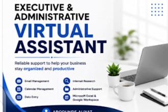 be your executive and administrative virtual assistant